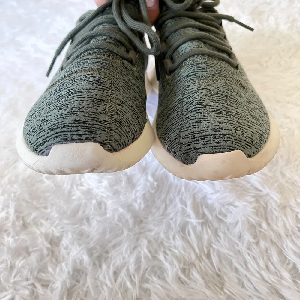 ADIDAS Olive Green Tubular Sneakers - W8 - Picture 4 of 7